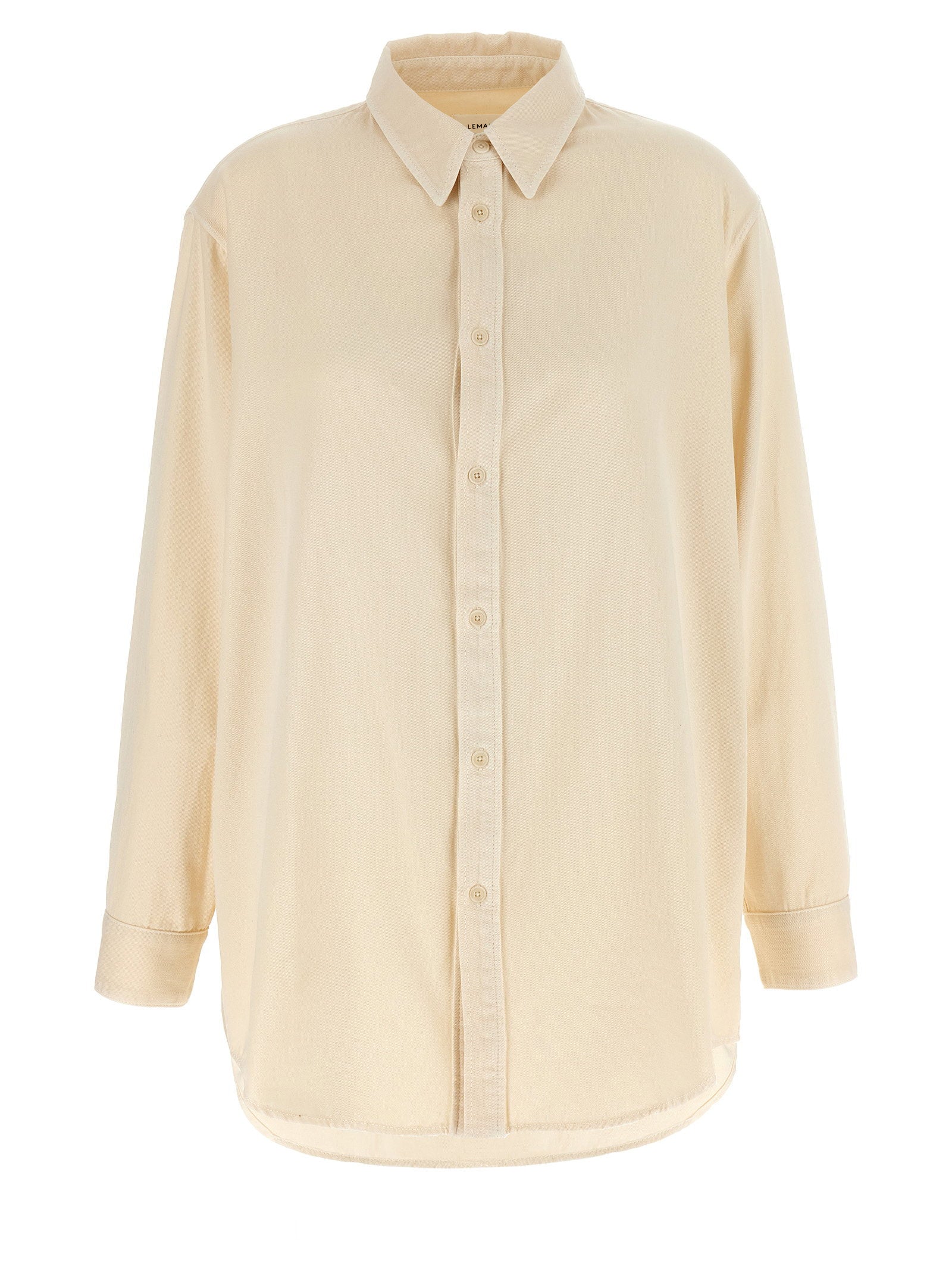 Lemaire Cotton Canvas Shirt — Cream