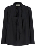 Lemaire Ascot Blouse — Black