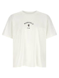 Mm6 Maison Margiela Logo-Printed Cotton Jersey T-Shirt — White