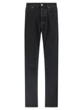 Mm6 Maison Margiela Taped Denim Jeans — Black