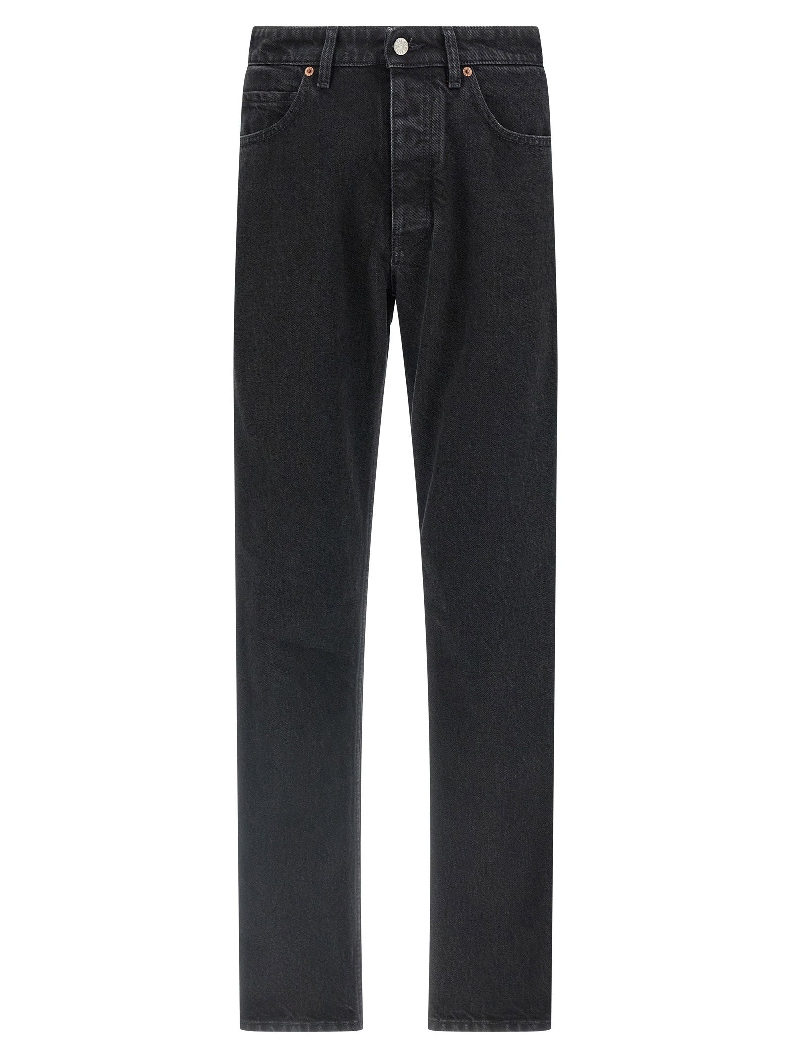 Mm6 Maison Margiela Taped Denim Jeans — Black