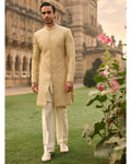 Ivory Gold Sherwani Set By KYNAH, Luxury Indian Fashion & Bridal Wear