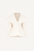 Short Wool Coat (Cream)