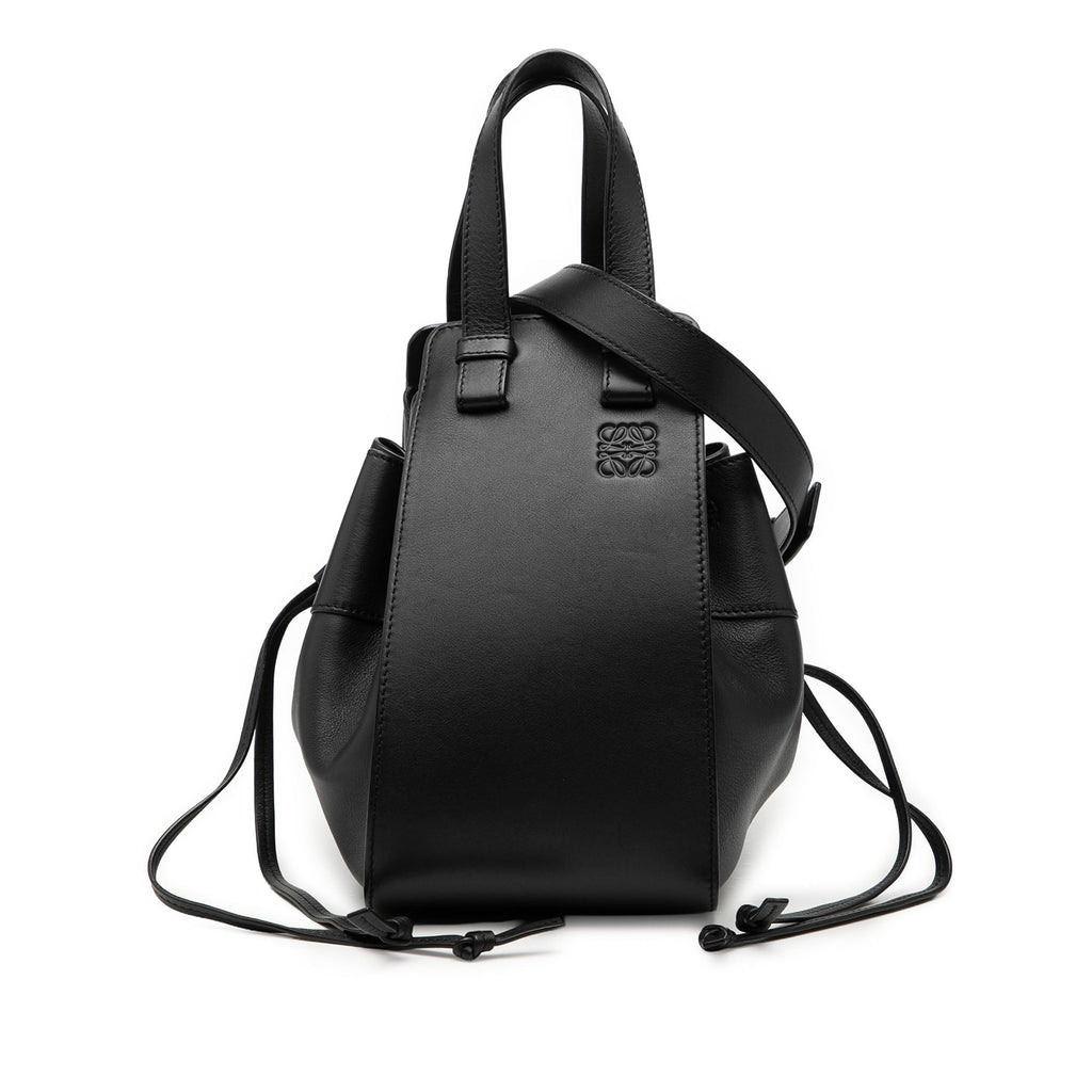 Small Leather Drawstring Hammock Bag