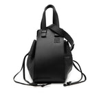 Small Leather Drawstring Hammock Bag