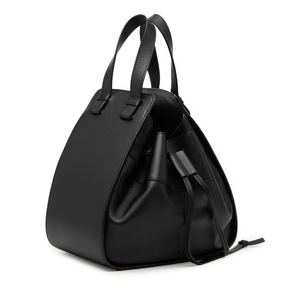 Small Leather Drawstring Hammock Bag