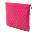 Large Quilted Lambskin O Case Clutch