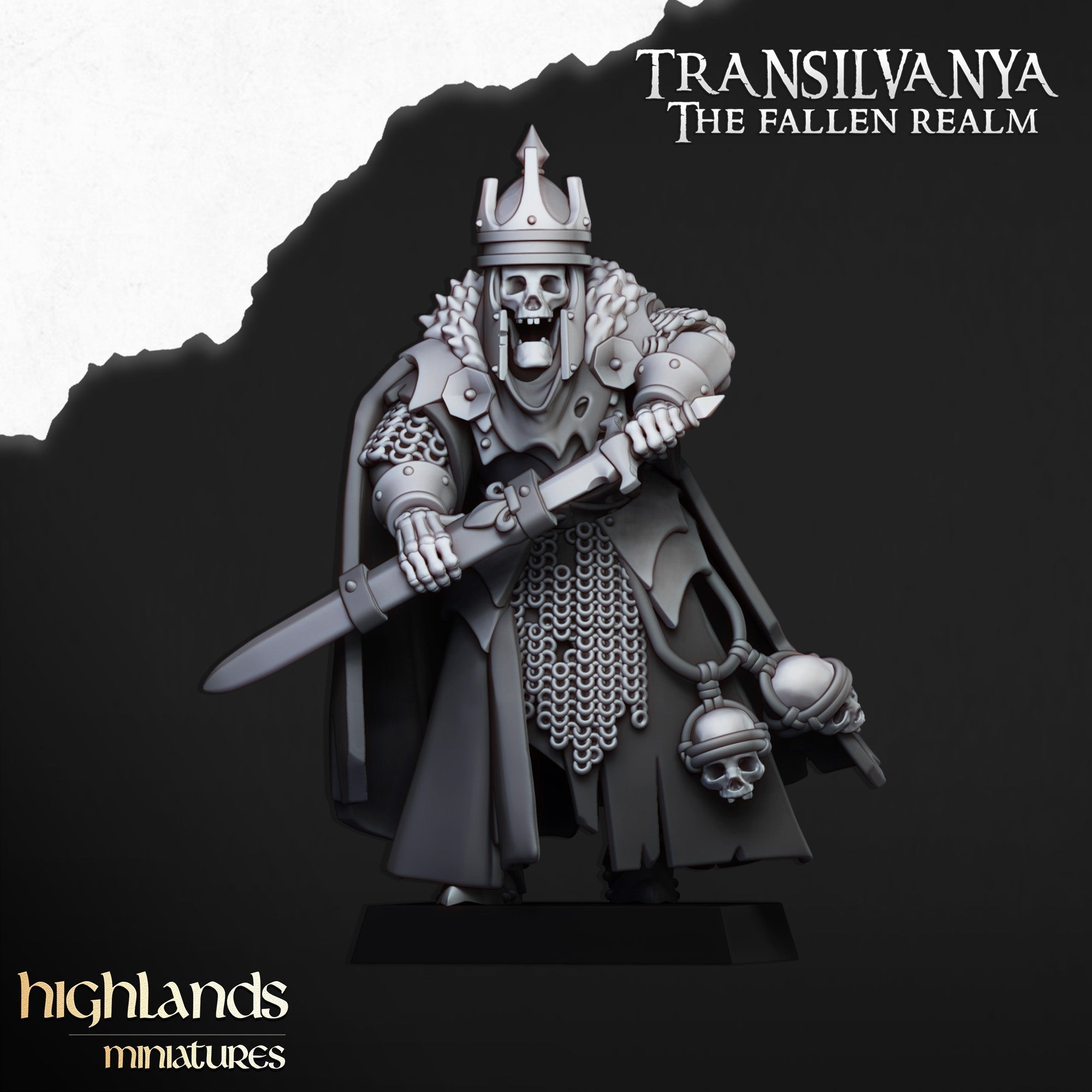 Skeletal Lord, Highlands Miniatures