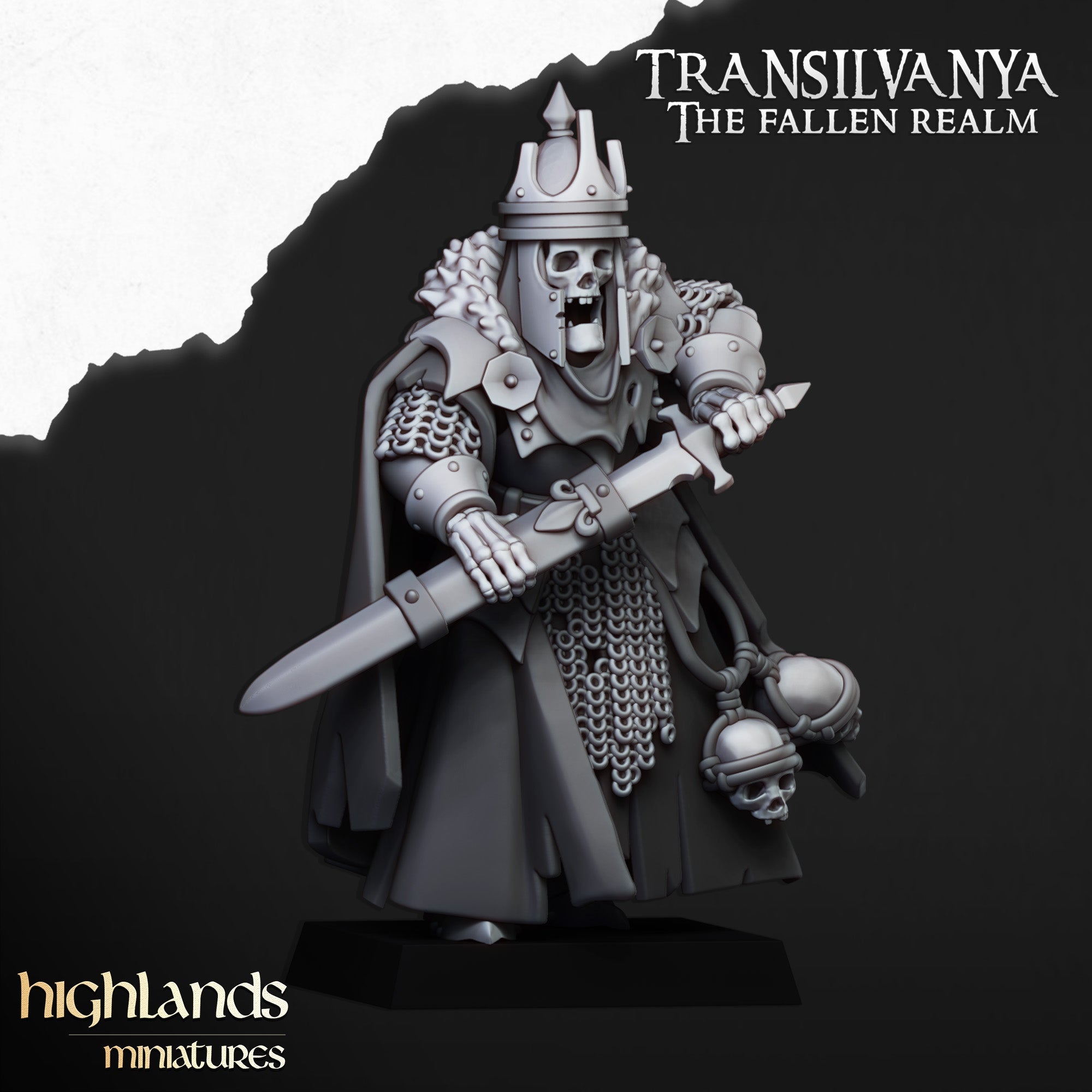 Skeletal Lord, Highlands Miniatures