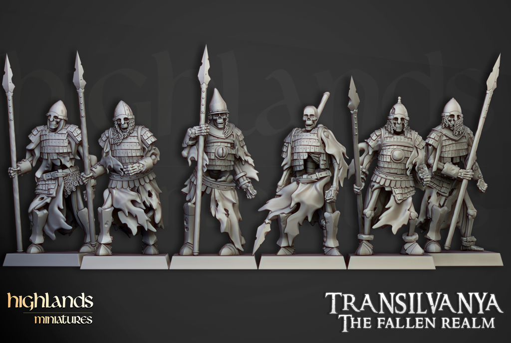 Skeleton Boyar Guard, Highlands Miniatures