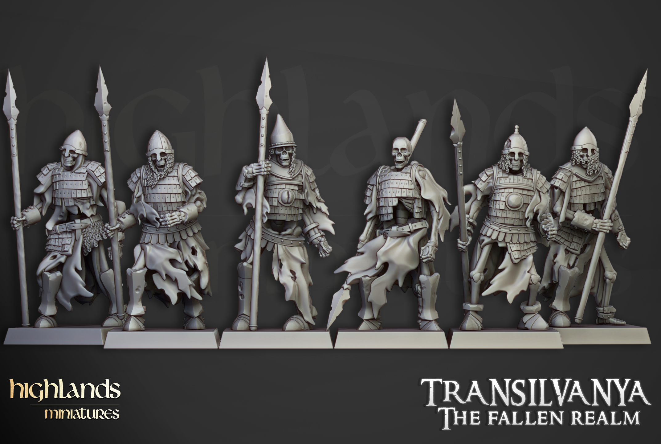 Skeleton Boyar Guard, Highlands Miniatures
