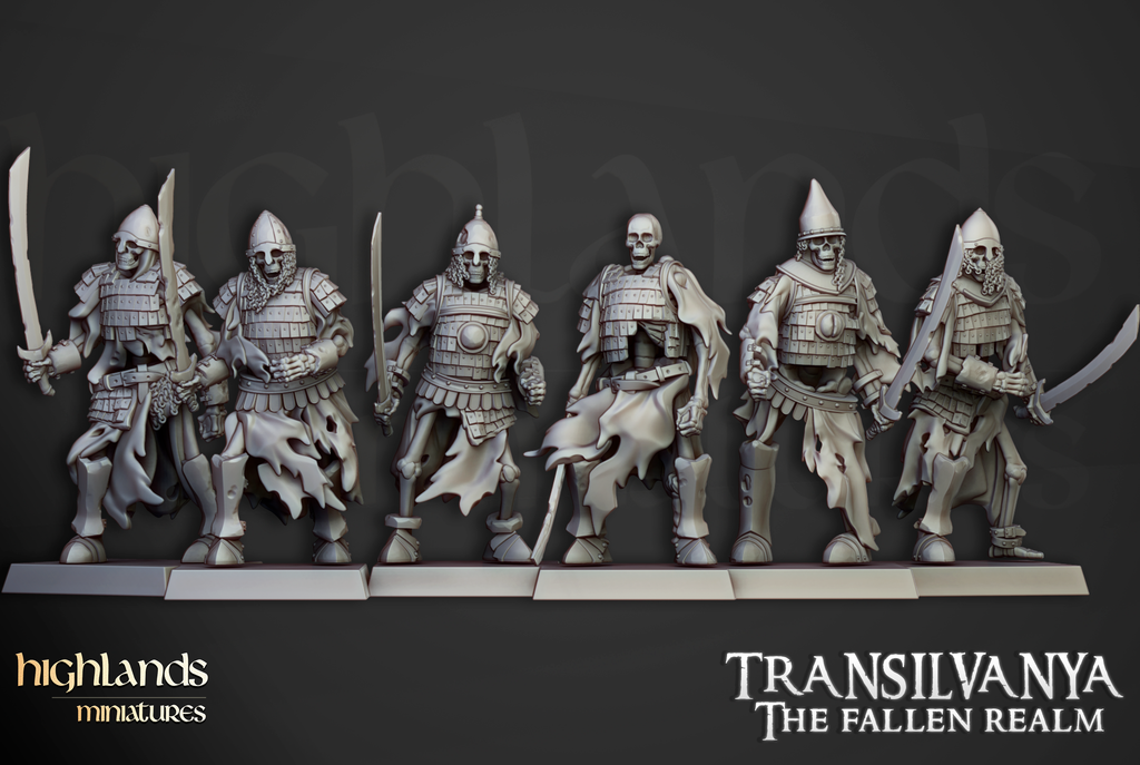 Skeleton Boyar Guard, Highlands Miniatures