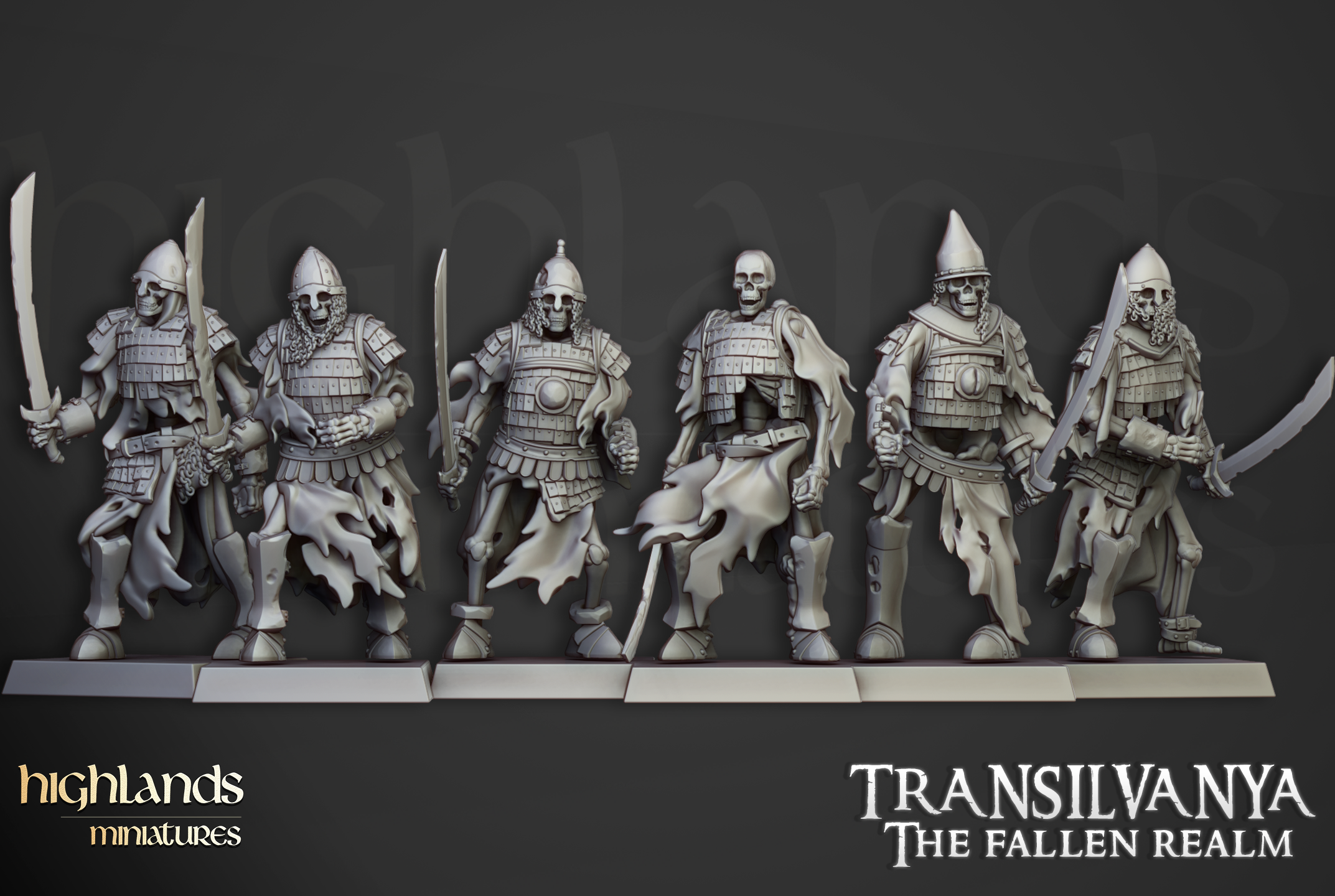 Skeleton Boyar Guard, Highlands Miniatures