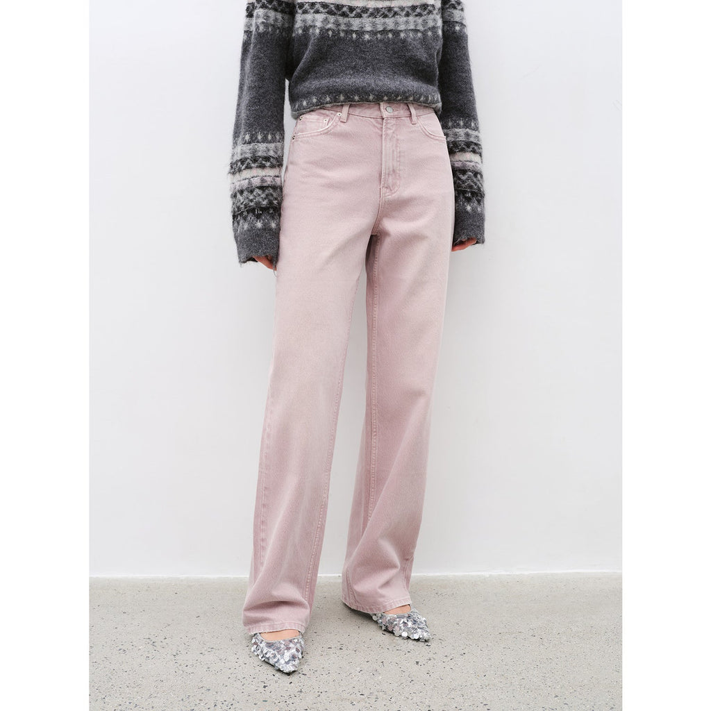 Active Street Retro casual fashionable colorful heavy washed slim all-match straight jeans