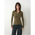 Effortless KnitImported Yangtze 2S 30-Count Merino Wool Polo Neck Sweater for Autumn/Winter