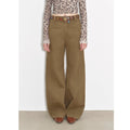 Street Step Retro distressed casual style straight slant pocket casual scimitar bloomers