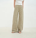 Carol Pie loose high-waisted wide-leg calla lily print jeans for women