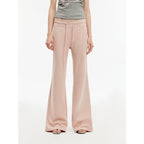 American High Street air-spun OE cotton fashionable low-rise fit wide waist drawstring flared pants