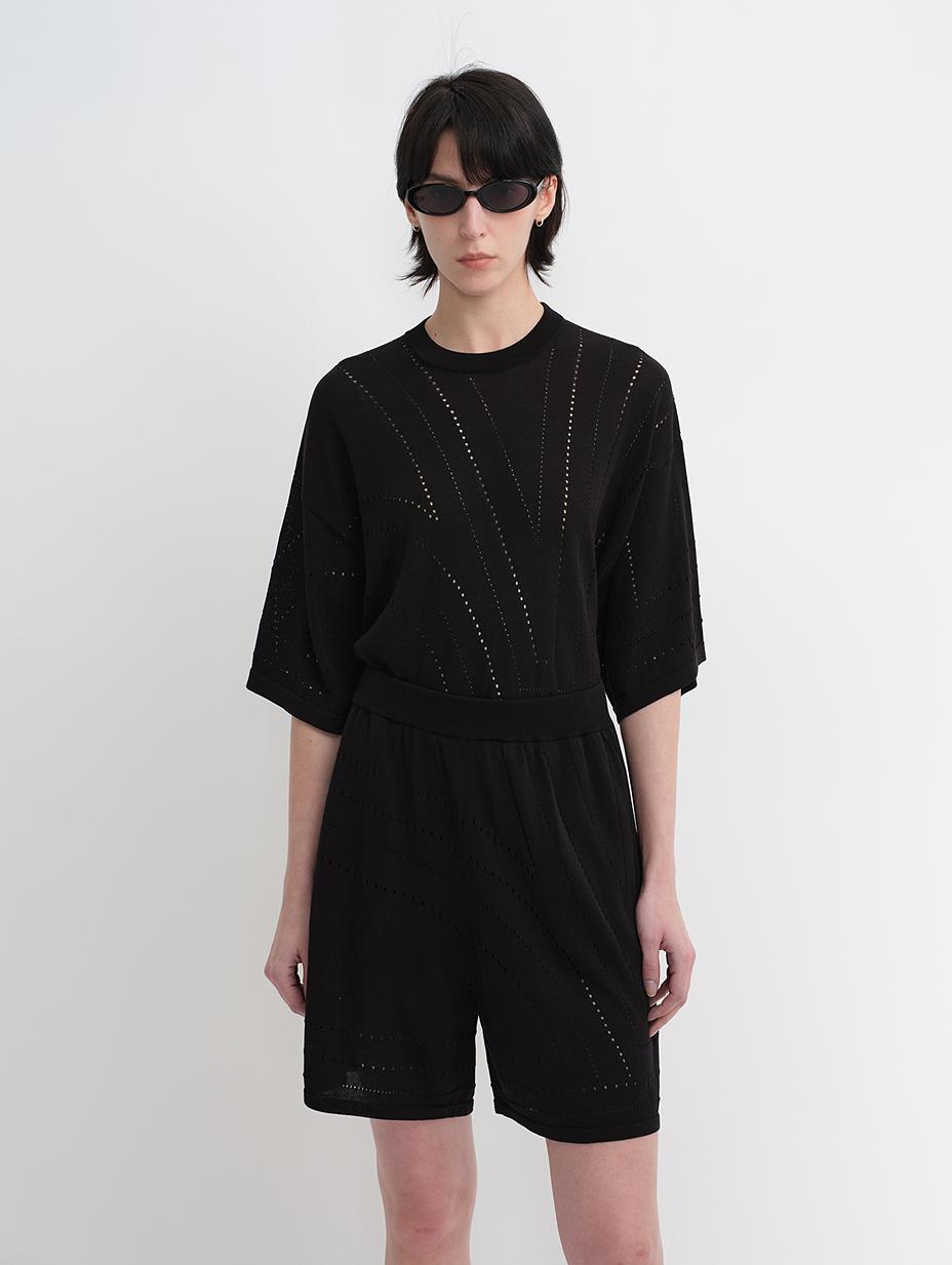 Customized Acetate Cotton Geometric Linen Knitted Suit