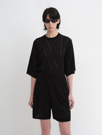 Customized Acetate Cotton Geometric Linen Knitted Suit