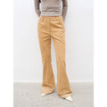 Road to Extraordinary Retro modern versatile slim corduroy flared trousers