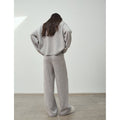 A Taste of the Wilderness Slim-fitting wool knitted casual pants for women, straight-leg pants with a lazy feel