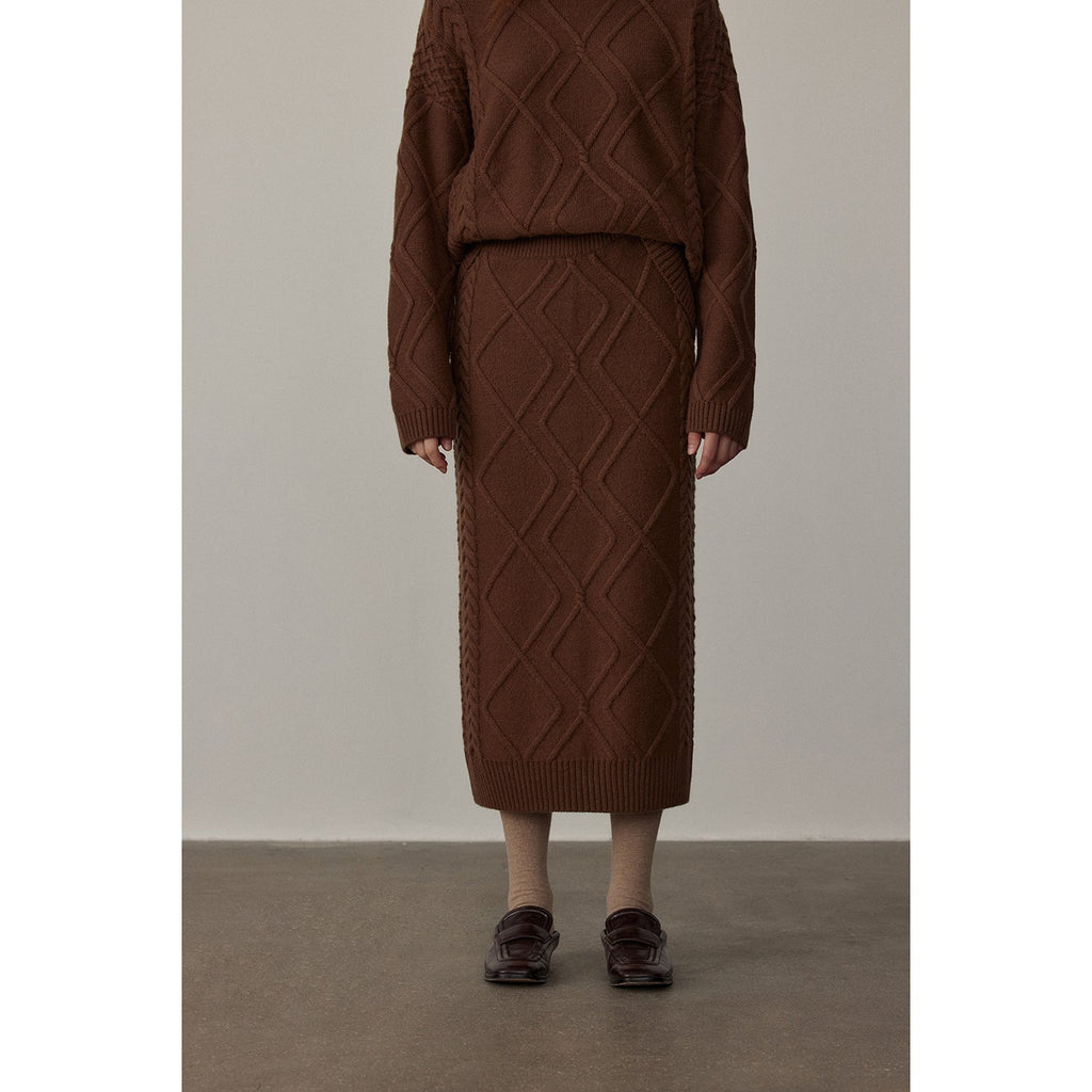 Rozen Maiden 26S Australian Merino Wool Cable Skirt