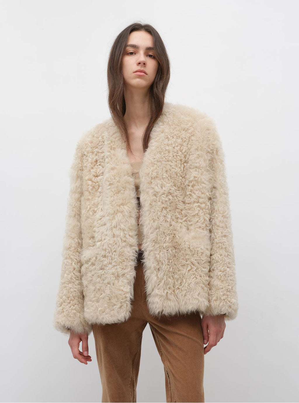 My Little Curly Imported Tuscan Black Sheepskin Jacket