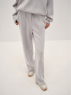 Winter Morning Sunshine French Lazy Style Wool Blend Design Loose Slimming Knit Casual Pants for Women