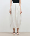 Peninsula Art Styling Flower Bud Skirt High Waist Skirt for Women