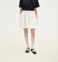 Bubble Park elastic waist three-dimensional flower bud new skirt