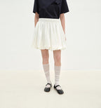 Bubble Park elastic waist three-dimensional flower bud new skirt