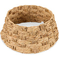 Basket Woven Hyacinth Christmas Holiday Tree Collar - 24in - Natural