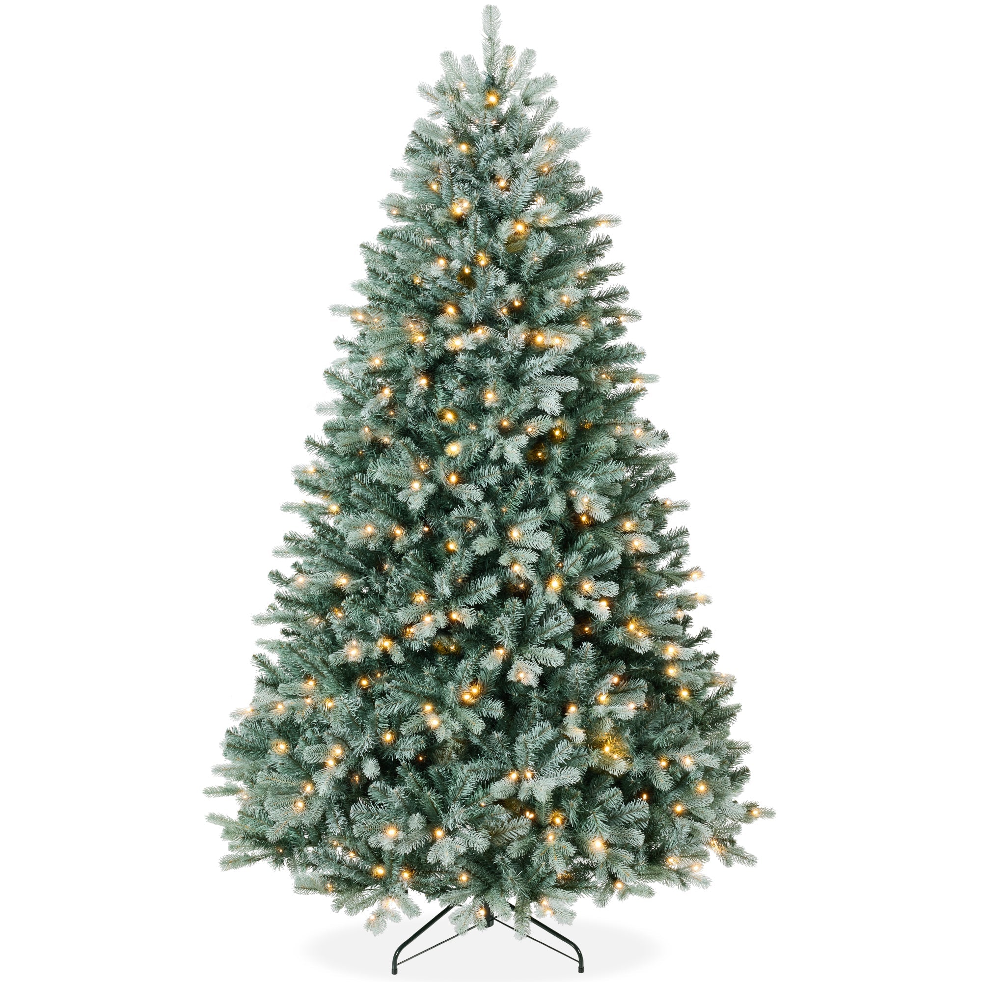 Pre-Lit Artificial Blue Spruce Christmas Tree, w/ Twinkling 2-in-1 LEDs - 7.5ft