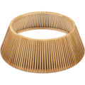 Christmas Tree Collar, Solid Wood Slatted Tree Accessory - 42in - Natural
