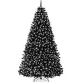 Unlit Frosted Artificial Black Spruce Christmas Tree, w/Easy Assembly - 9ft