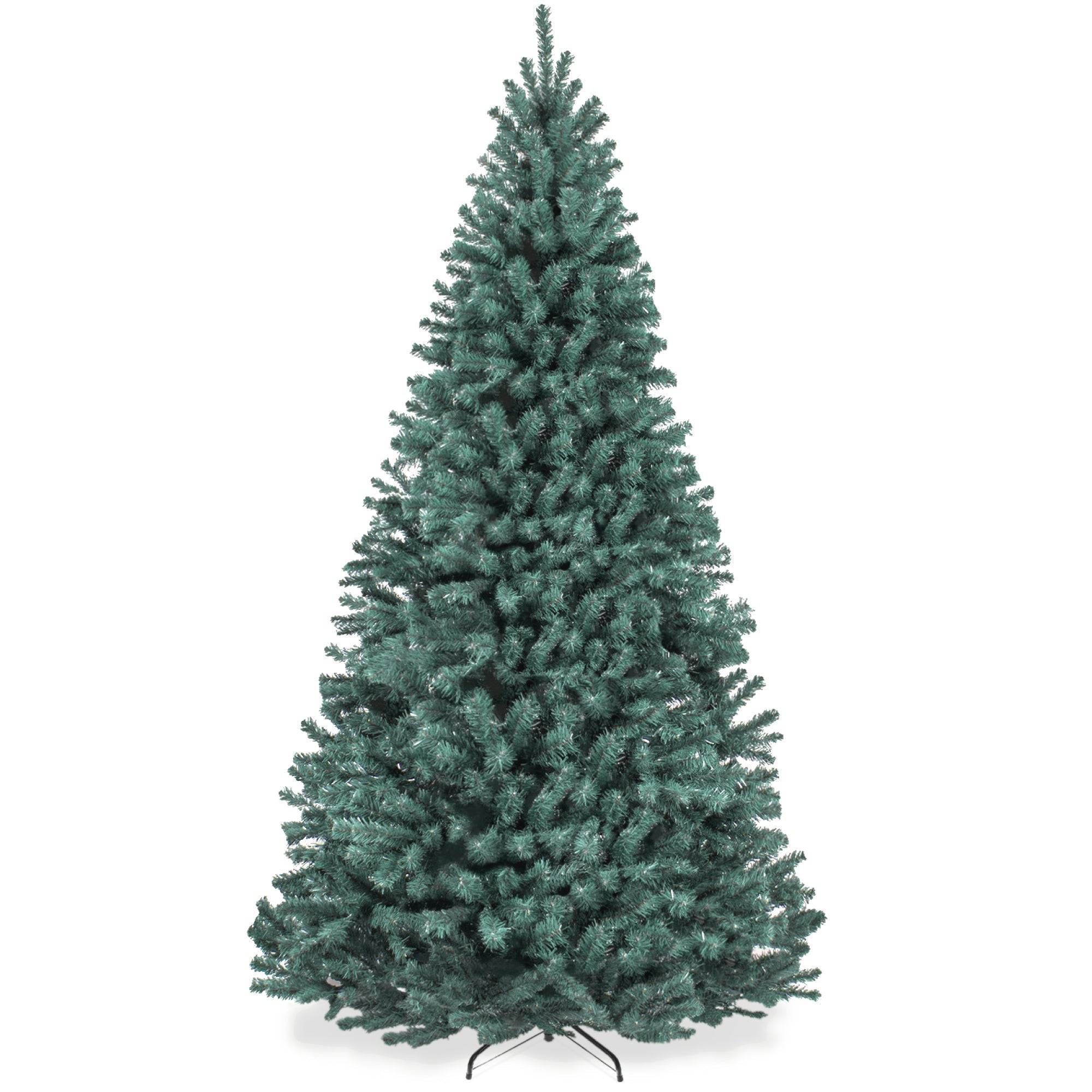 Unlit Artificial Blue Spruce Christmas Tree, w/Easy Assembly - 9ft