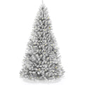 Pre-Lit Artificial White Spruce Christmas Tree, w/Easy Assembly - 6ft