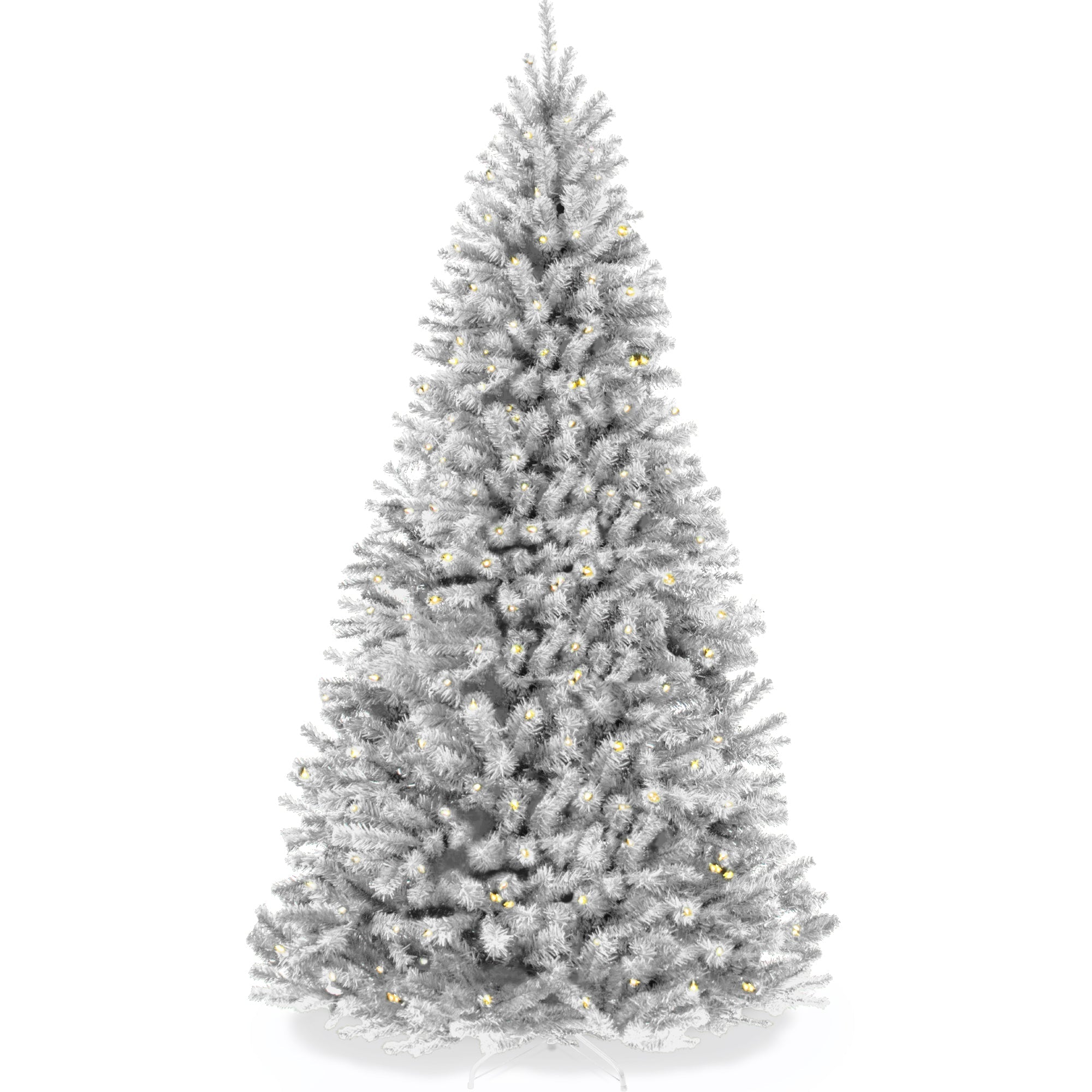 Pre-Lit Artificial White Spruce Christmas Tree, w/Easy Assembly - 6ft