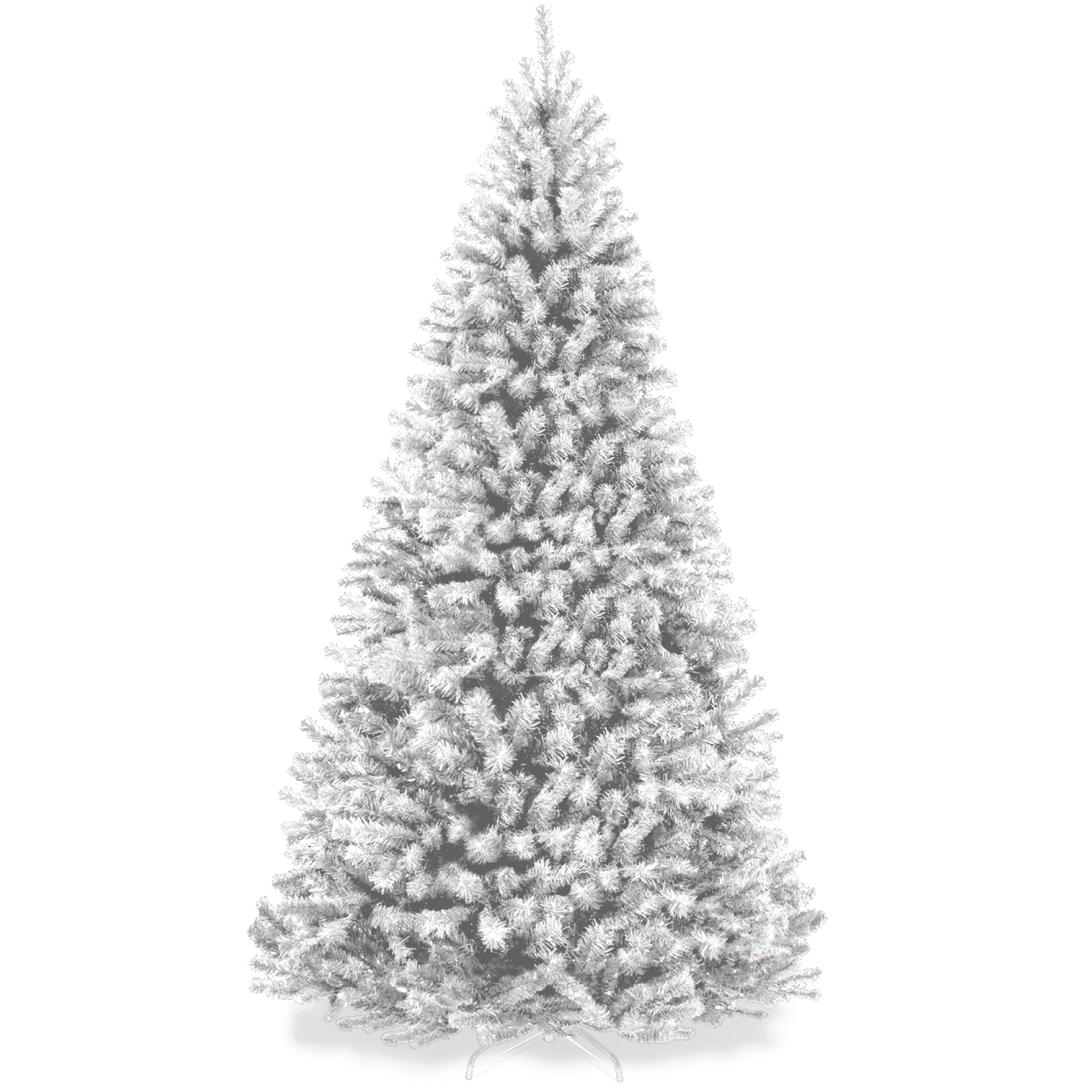 Unlit Artificial White Spruce Christmas Tree, w/Easy Assembly - 7.5ft