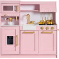 Pretend Play Kitchen with Espresso Machine - Pink