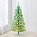Pre-lit Colorful Mini Spruce Christmas Tree w/ LED Lights - 4ft - Sage Green