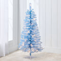 Pre-lit Colorful Mini Spruce Christmas Tree w/ LED Lights - 4ft - Baby Blue