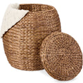 Multipurpose Hyacinth Storage Tote Basket - Chestnut