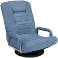 Gaming Floor Chair w/ 360-Degree Swivel, Armrest, Adjustable Backrest - Dusty Blue