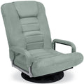 Gaming Floor Chair w/ 360-Degree Swivel, Armrest, Adjustable Backrest - Sage Green