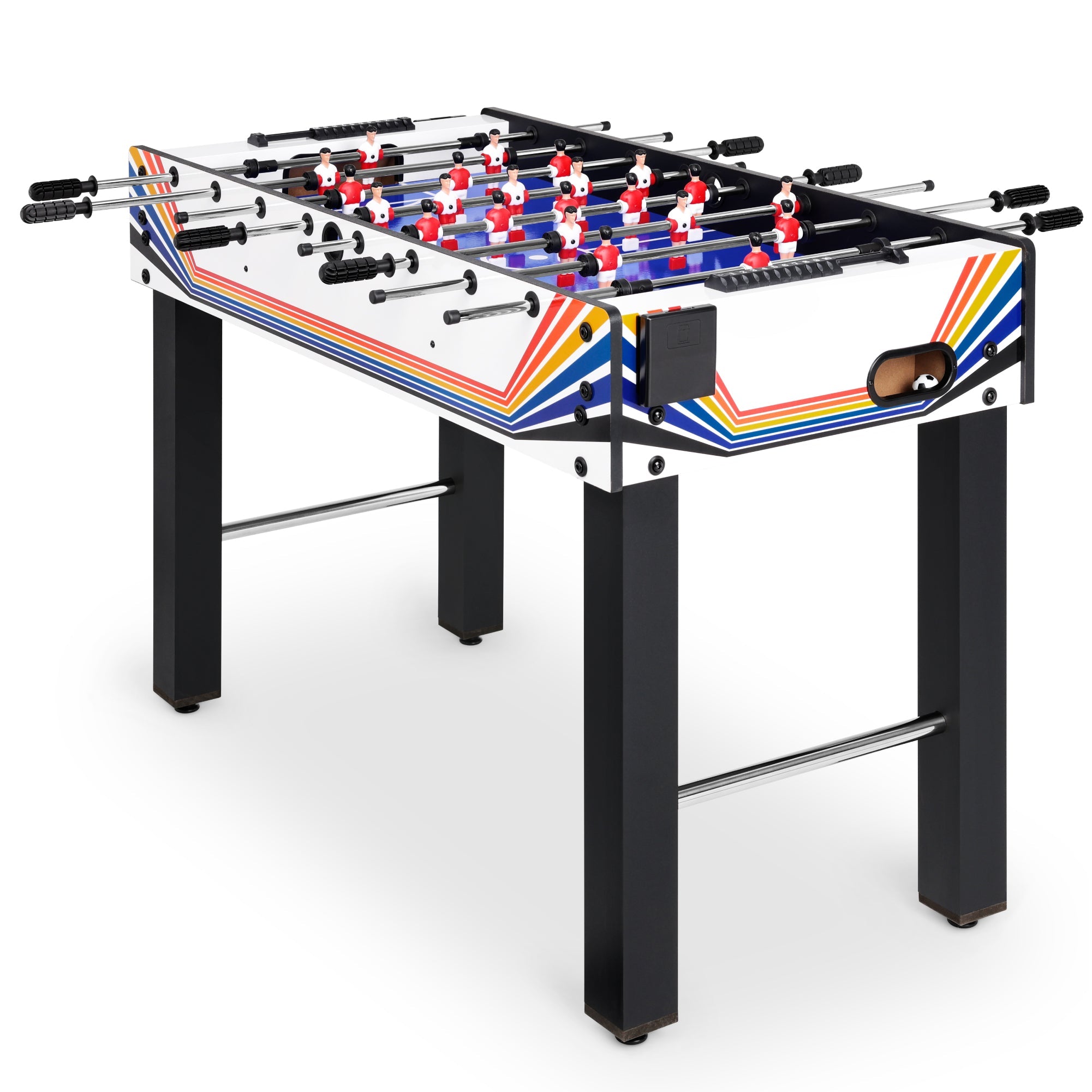 48in Foosball Table for Kids & Adults w/ 2 Balls - Blue/White Arcade
