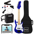 Kids Electric Guitar Beginner Starter Kit w/ 5W Amplifier - 30 in - Walmart Blue