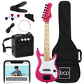 Kids Electric Guitar Beginner Starter Kit w/ 5W Amplifier - 30 in - Walmart Pink