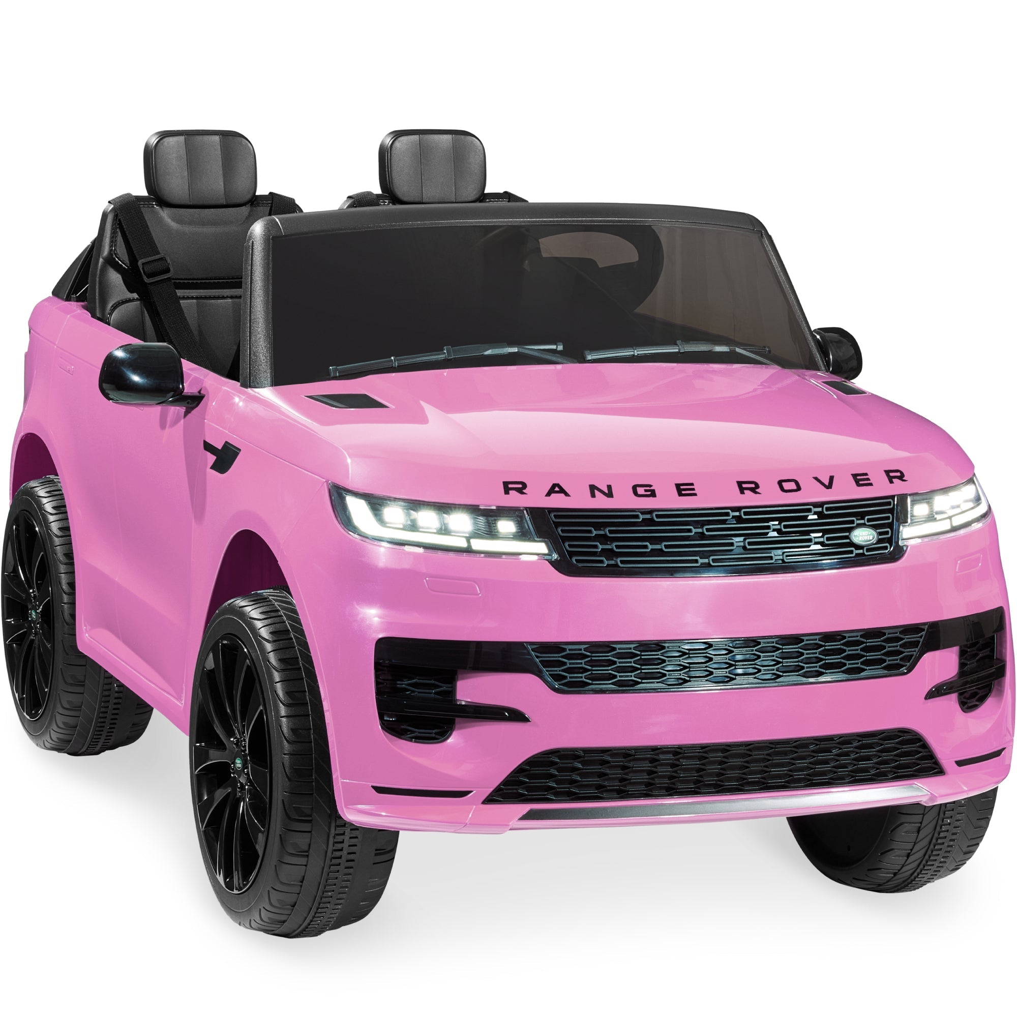 24V 2-Seater Licensed Range Rover Sport Ride-On Car w/ Parent Control - Pink